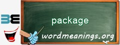 WordMeaning blackboard for package